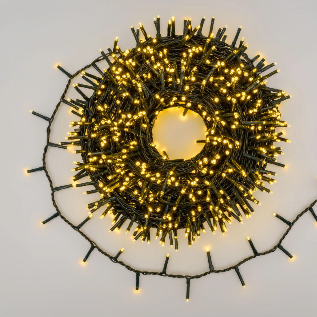Catena Nastro 6cm NTLG 1000 MiniLED cavo Verde 4+30,5m Luci di Natale