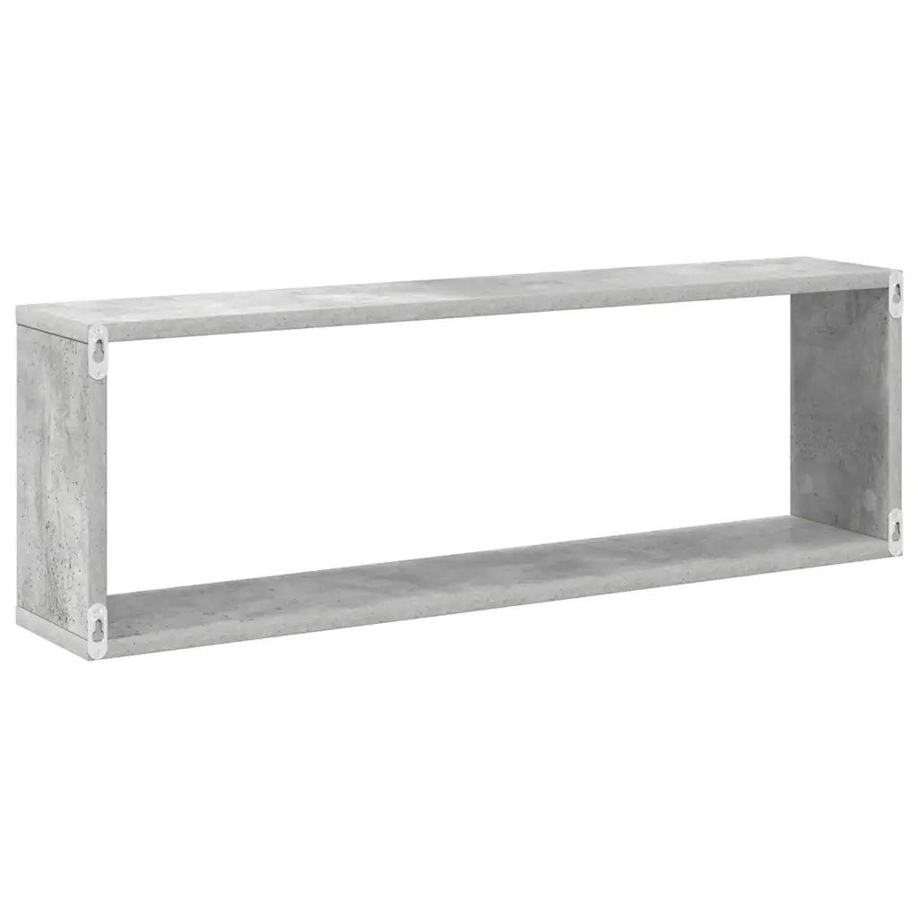 Mensole a Cubo 4 pz Grigio Cemento 80x15x26,5 cm in Truciolato cod mxl 51129