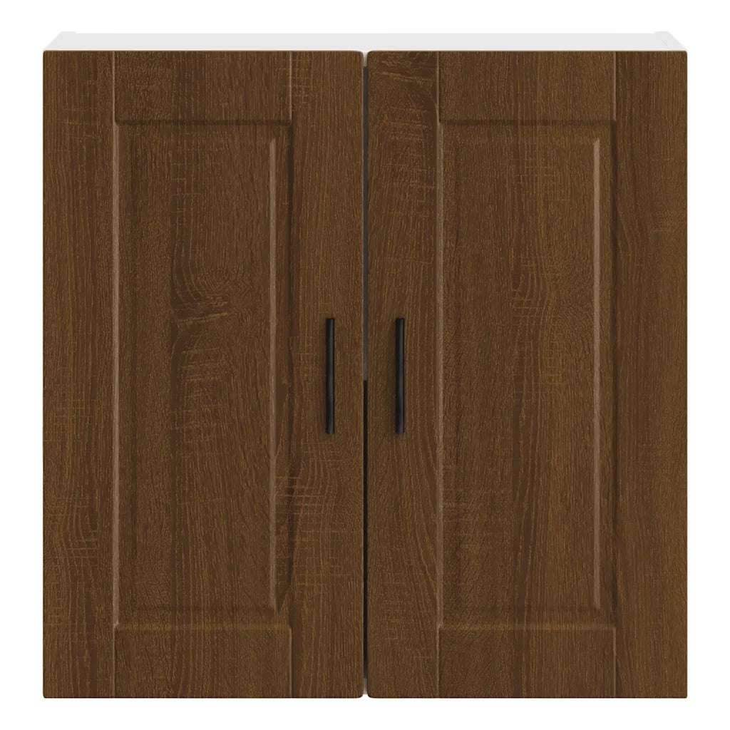 Pensile da cucina con vano contenitore 60 x 31 x 60 cm legno composito rovere marrone 02_0050369