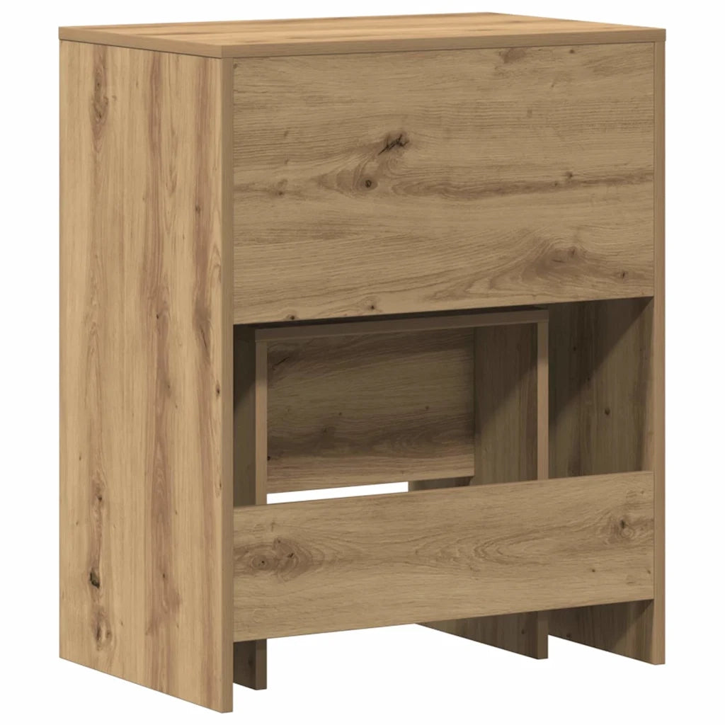 Tavolo da Trucco rovere artigianale 60 x 40 x 75 cm 868871