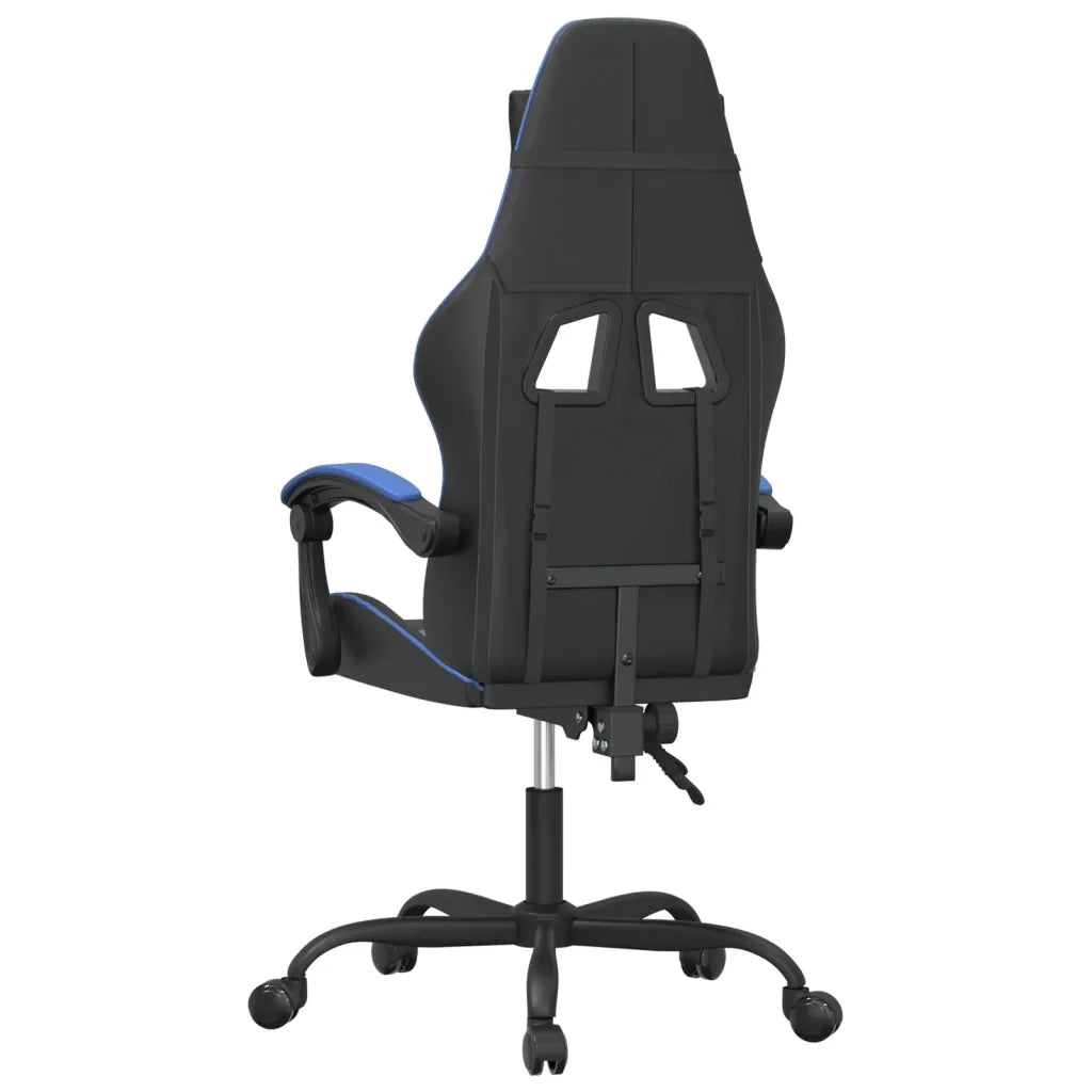 vidaXL Sedia da Gaming Nera e Blu in Similpelle