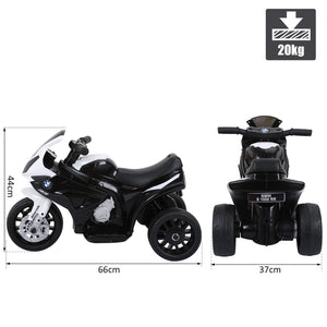 Moto Elettrica per Bambini 6V con Licenza BMW S 1000 RR Bianca