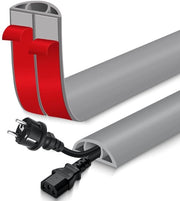 Cavo a terra - protezione cavo flessibile - 3m - grigio