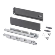 Cassetto esterno Vertex con regolazione 3D altezza 178mm, 60kg, profondità 500mm, Acciaio, Verniciato bianco