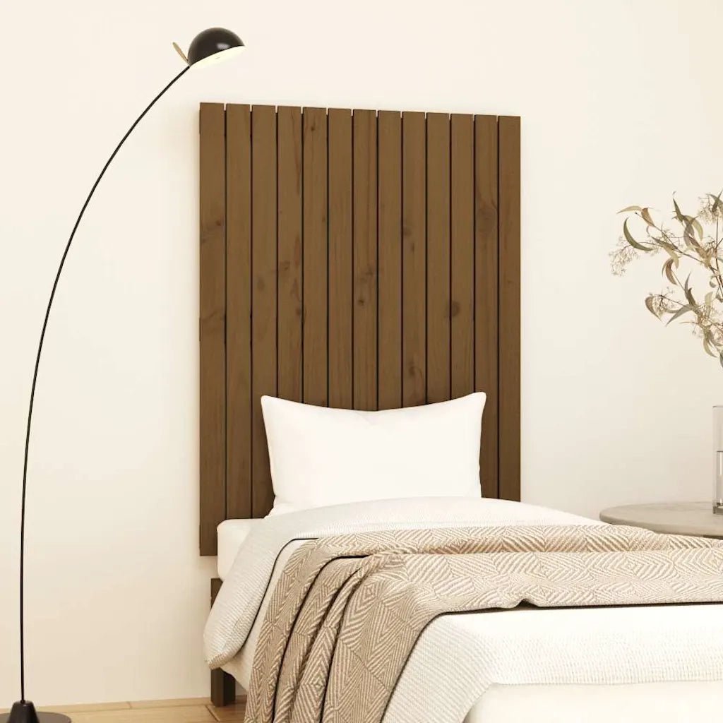 Testiera | Testata da Parete Ambra 82,5x3x110cm in Legno Massello di Pino