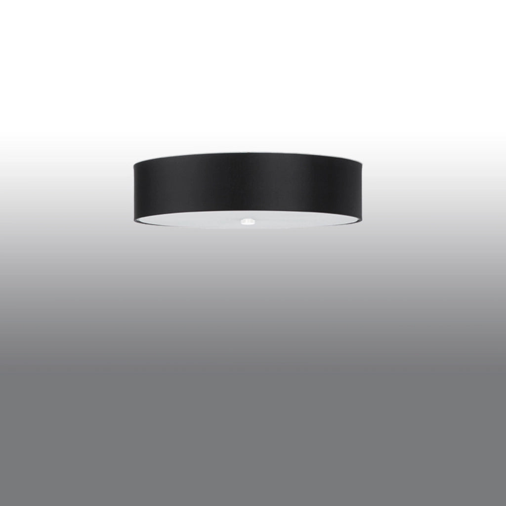 Plafoniera rotonda moderna nera Ø50 5xE27 Gradus Pure Lume