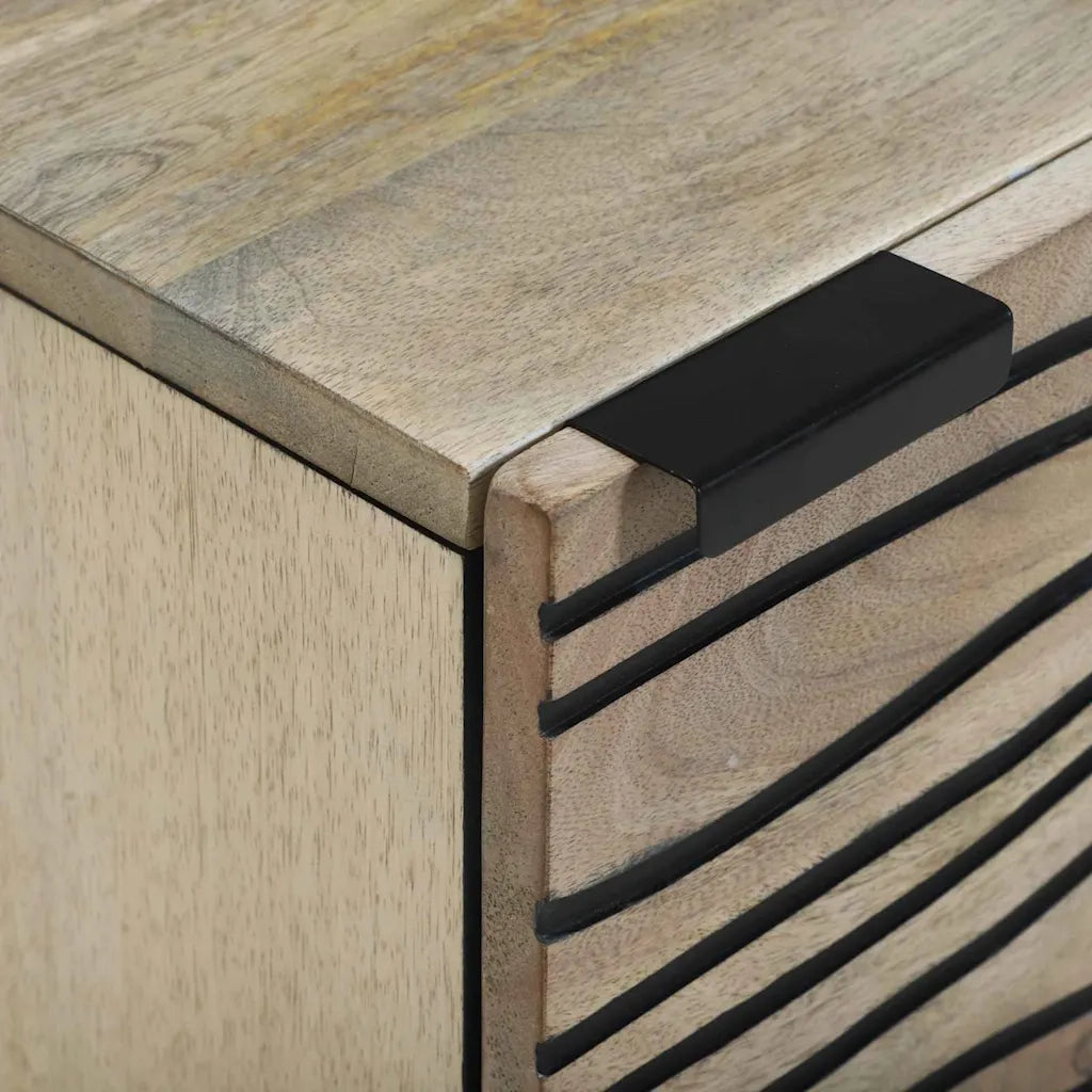 vidaXL Comodini Naturale 40 x 33.5 x 46 cm