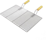 Griglia da barbecue 60x40cm in acciaio inossidabile con maniglie