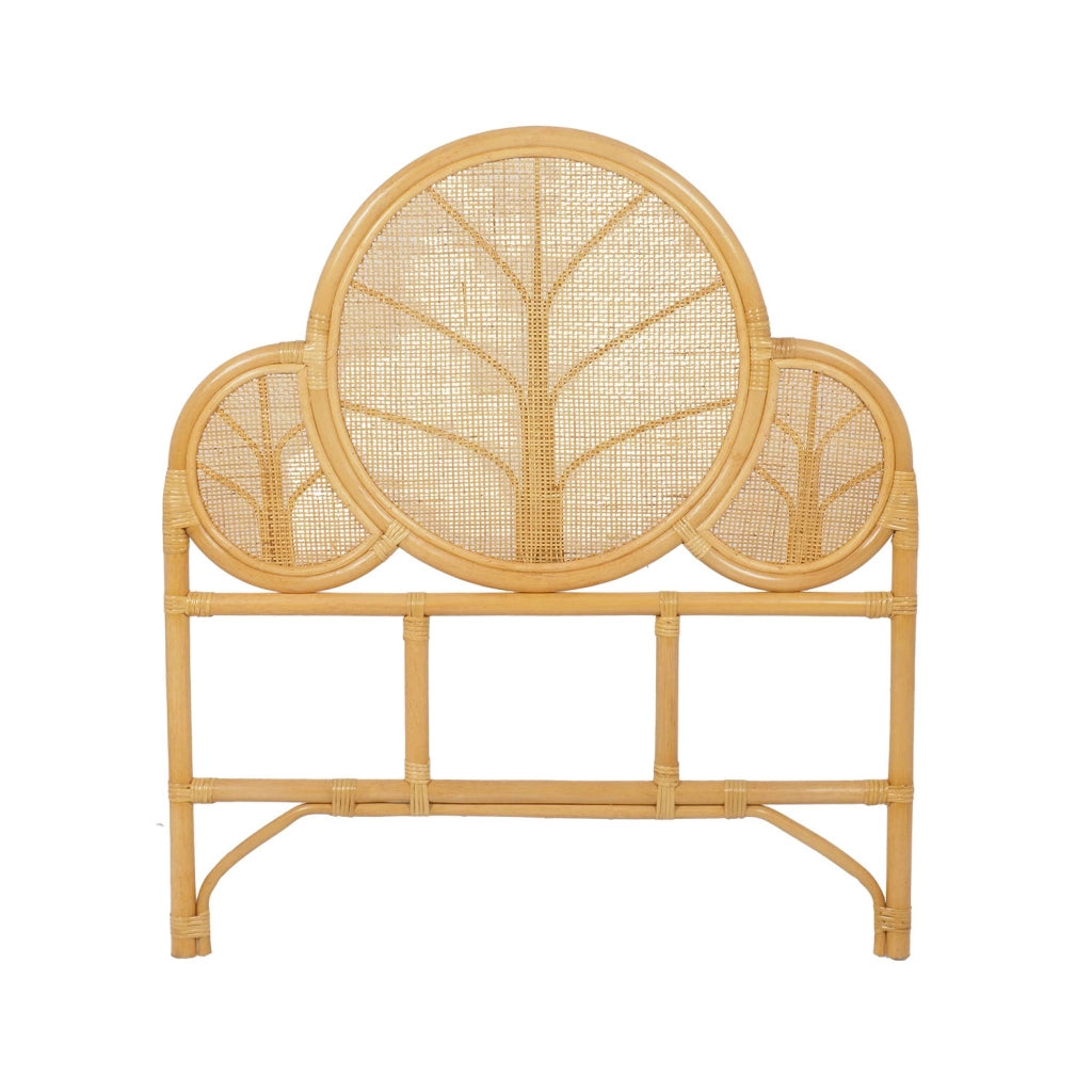 Testiera esotica in rattan, rattan naturale