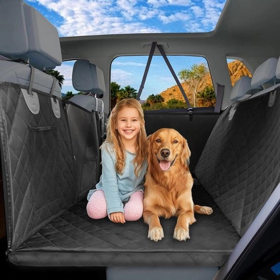 Hoes per auto per sedile posteriore per cani - Hoes auto per sedile posteriore per cani, impermeabile, misura universale