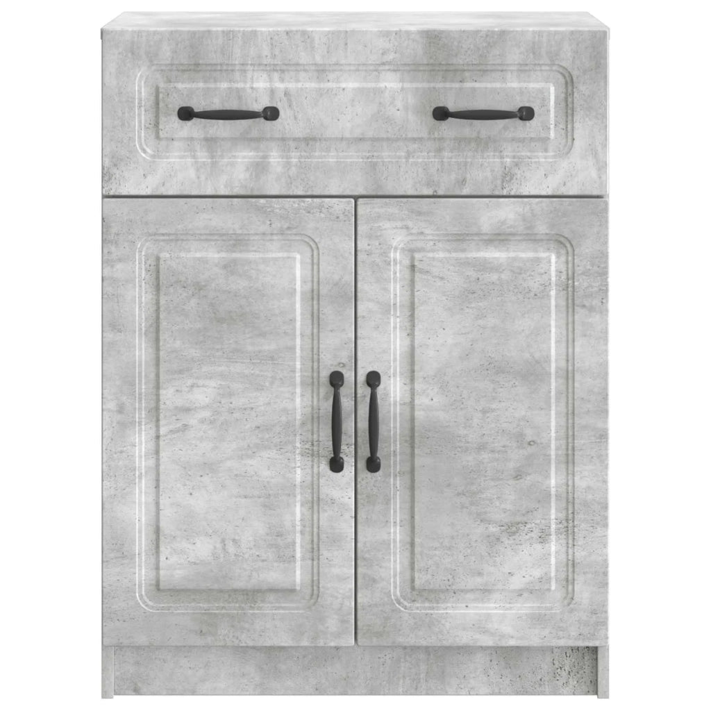 Credenza Grigio Cemento 66 x 34,5 x 87 cm Legno ingegnerizzato