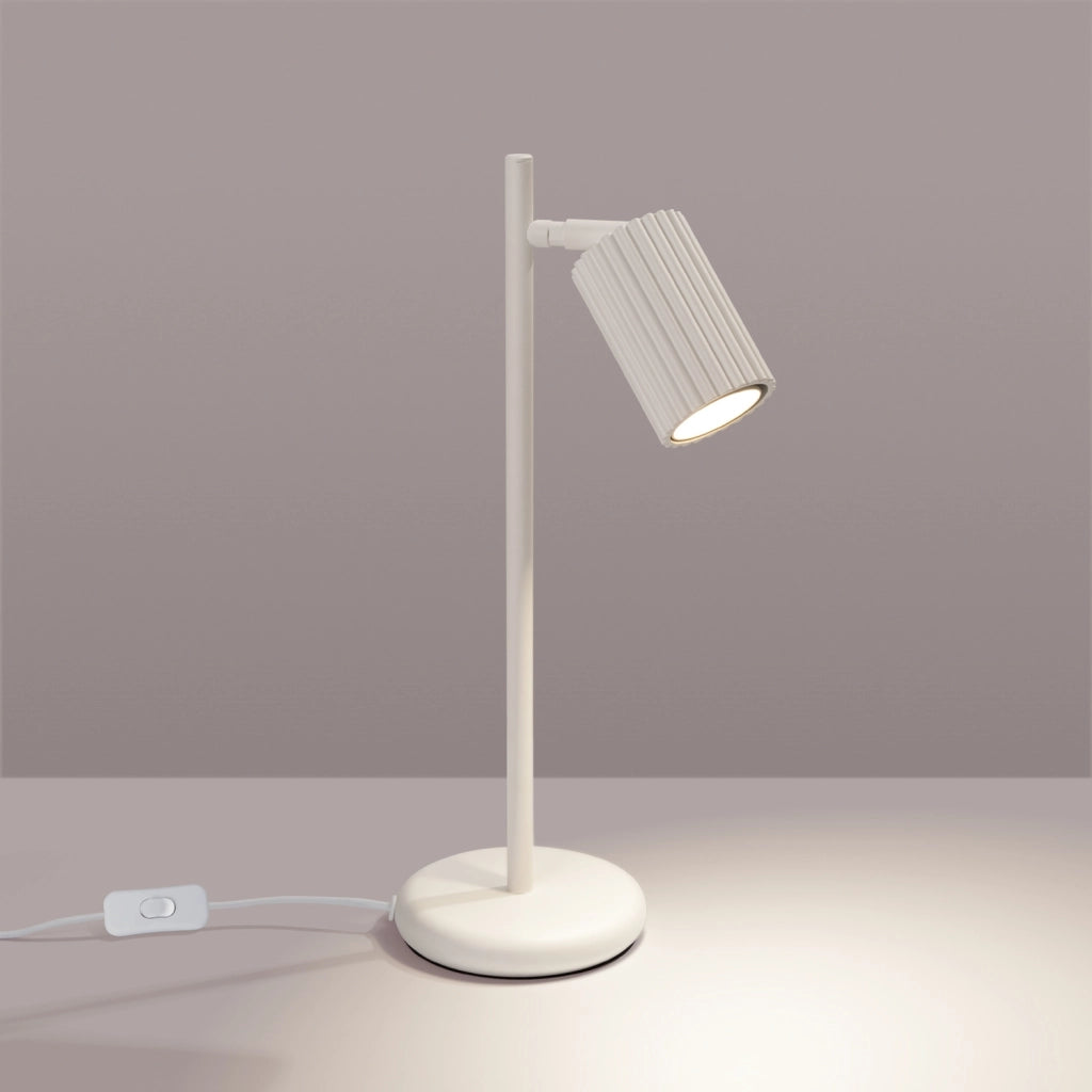 Lampada da tavolo moderna beige orientabile GU10 Pure Lume