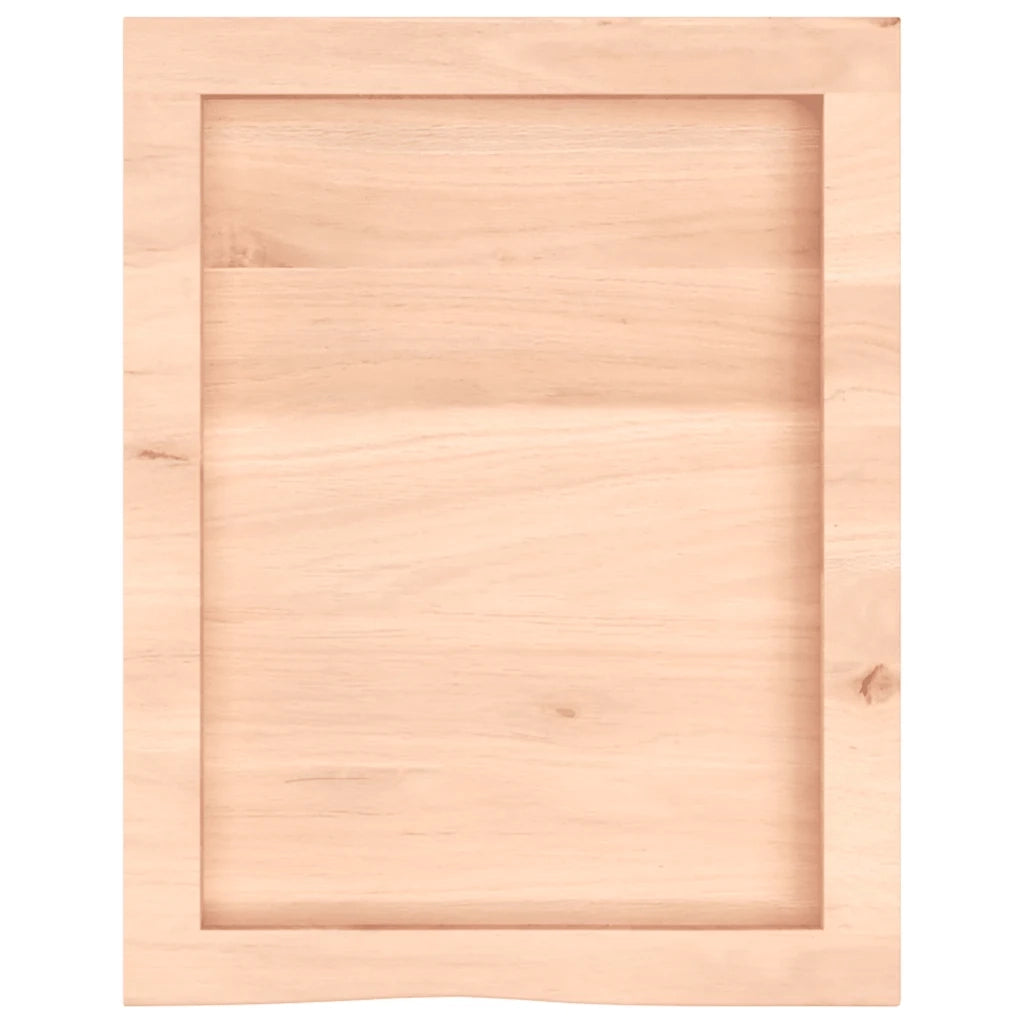 Ripiano a Parete 40x50x(2-4) cm Massello Rovere Non Trattato 363513