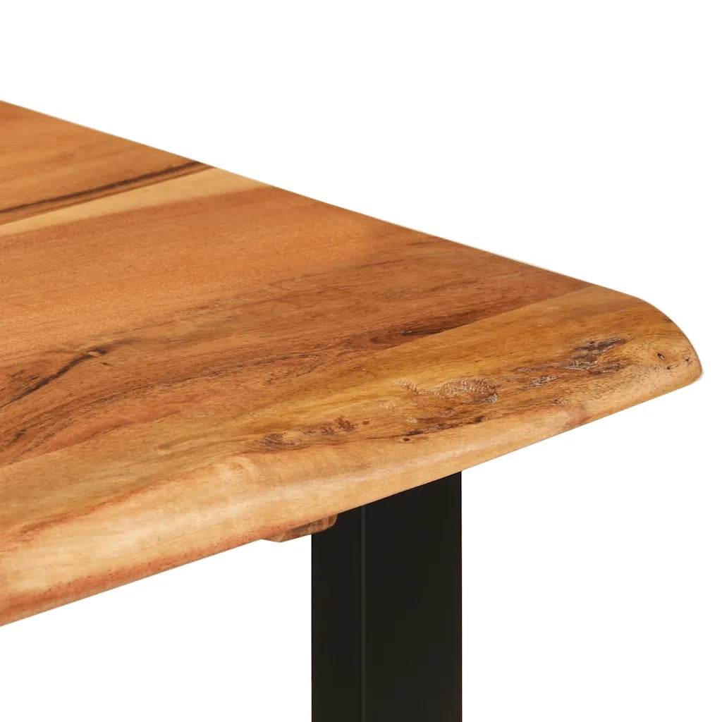 Tavolo da Pranzo 110x50x76 cm Legno Massello di Acacia 350289