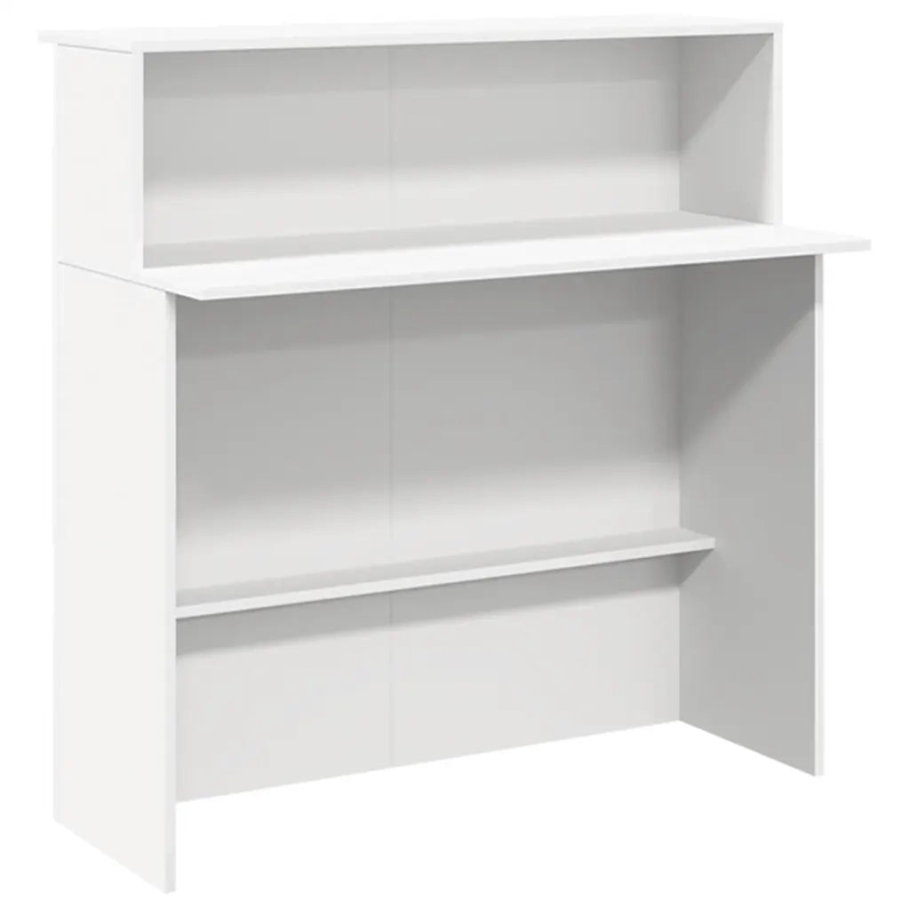 vidaXL Banco Reception Bianco 200x50x103,5 cm in Legno Multistrato