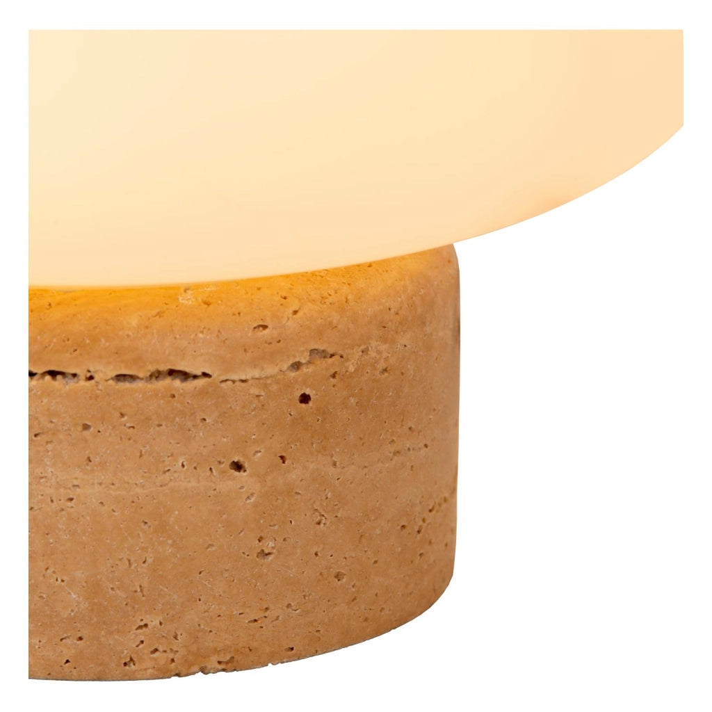 Lampada da tavolo ANSTON marmo vetro opalino E27 Lucide