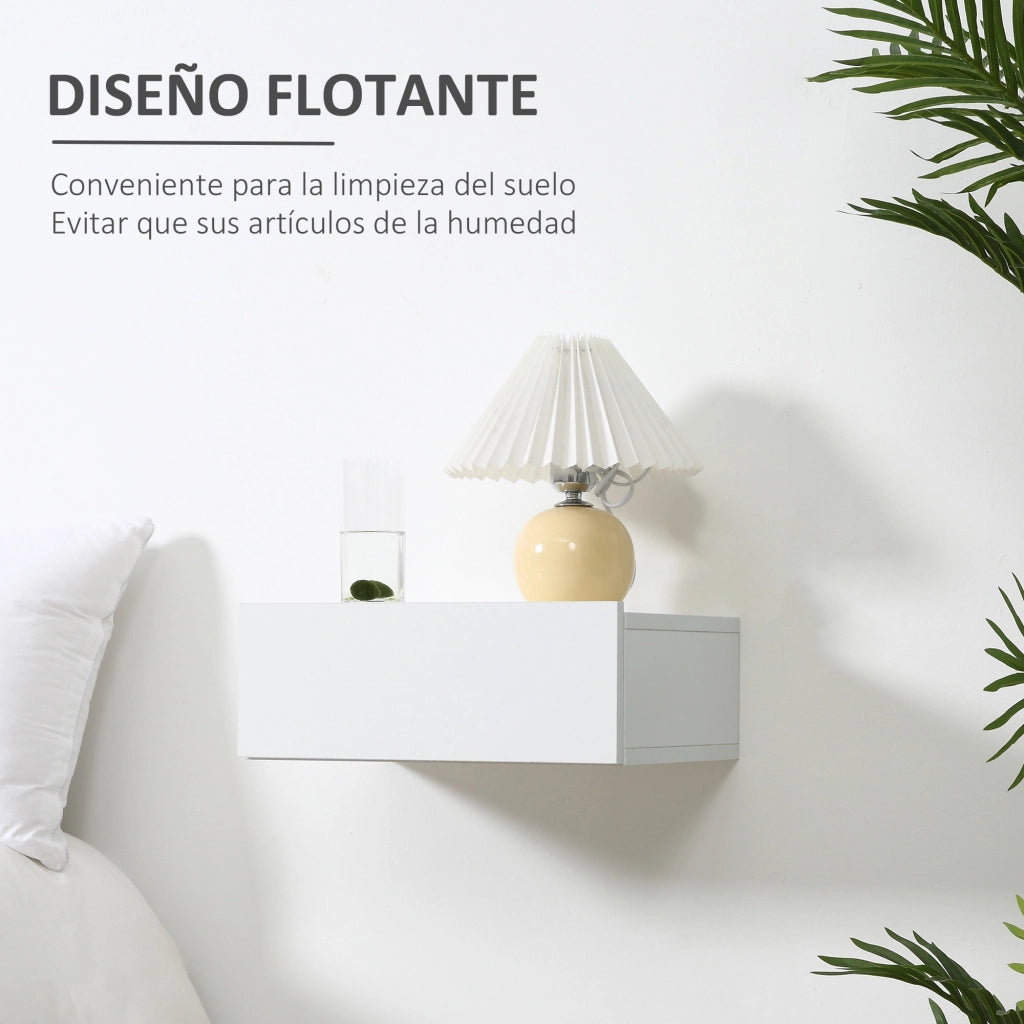 Comodini a Parete ¨C zephmum ¨C Bianco 40x30x15 cm