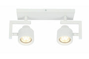 Faretto soffitto doppio bianco orientabile GU10 Alenis2 Reality