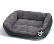 Cuscino per cani quadrato in tessuto verde scuro (S, 43 x 32 cm) per cani e gatti di taglia media e piccola
