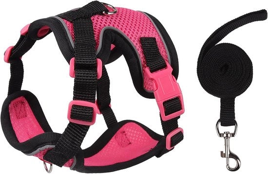 Cappotto per gatti e cinturino con imbottitura aereodinamica e sistema di uscita di emergenza