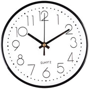 CIMOYBAI 20 cm orizzontale quadrata parete orologio senza suono ticchettante, 8 pollici moderno, silenzioso, adatto per ufficio, soggiorno, cucina, scuola, camera dei bambini (bianco)