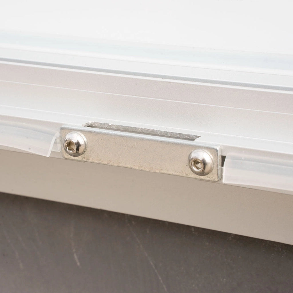 Bacheca da Esterno con Apertura a Ribalta 80,5x106,7x4,7 cm in Alluminio Grigio Chiaro