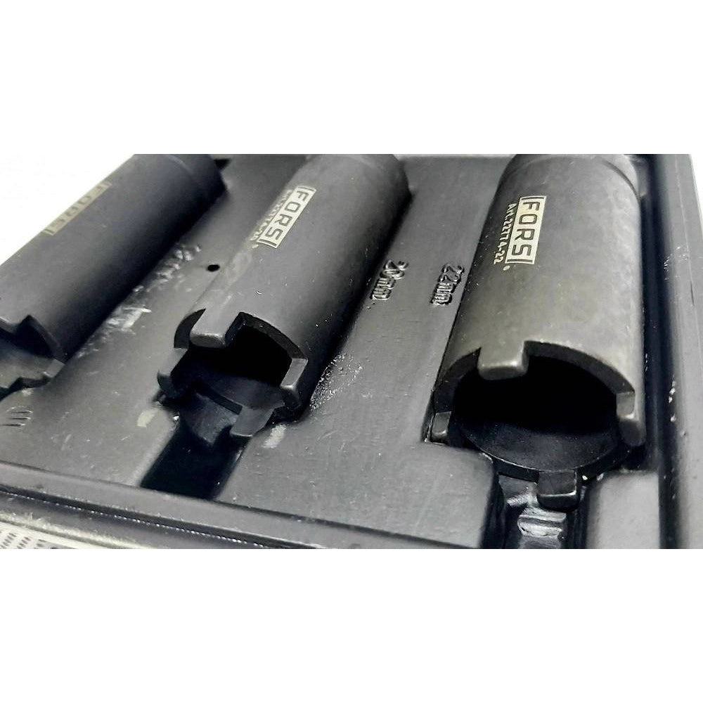 Trade Shop - Set 3 Pz Chiave Smonta E Blocca Dadi Frizione Moto Manicotti Quattro Denti 22774 -