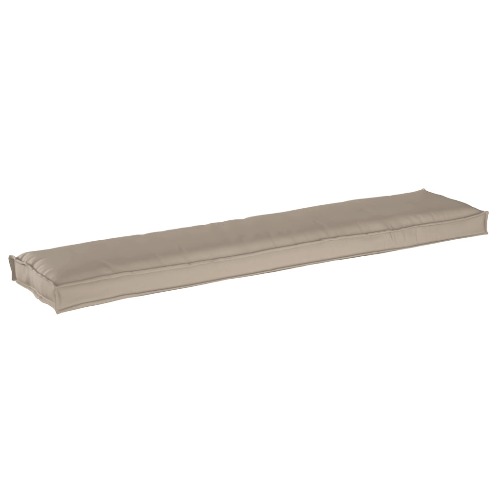 Cuscino per panchina Tortora 180x40x8 cm Tessuto Oxford