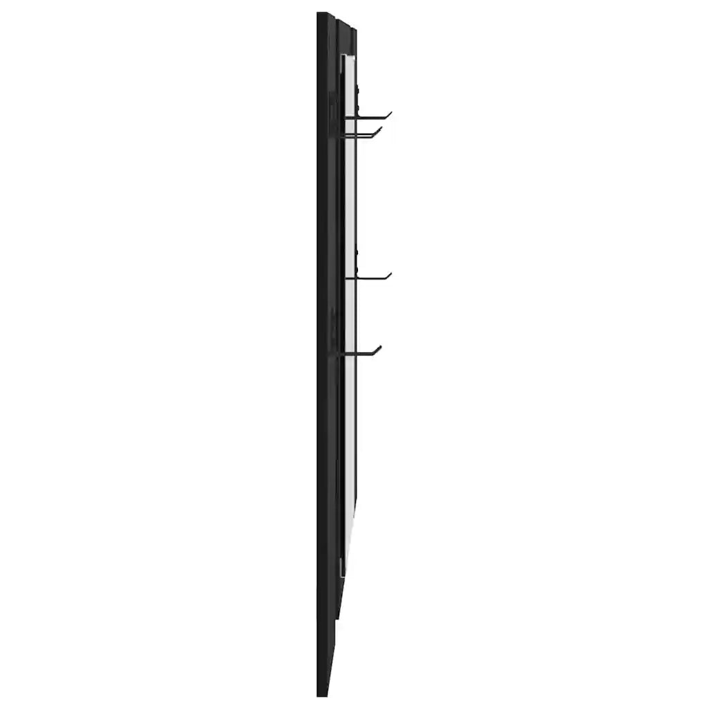 Appendiabiti a muro con specchio Rovere Nero 96 x 1,5 x 90 cm CFW7176409