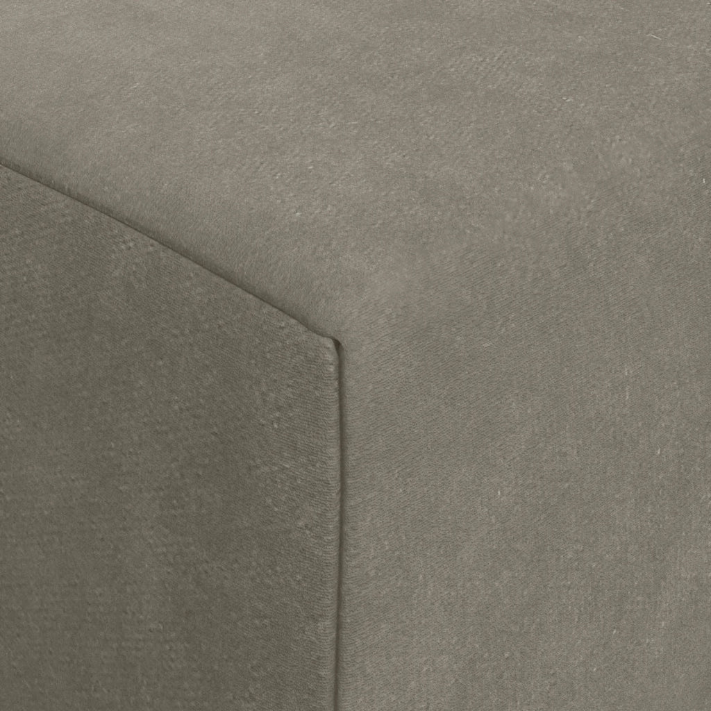 Divano Letto Pieghevole Grigio Chiaro 200 x 70 x 15 cm Velluto 900007