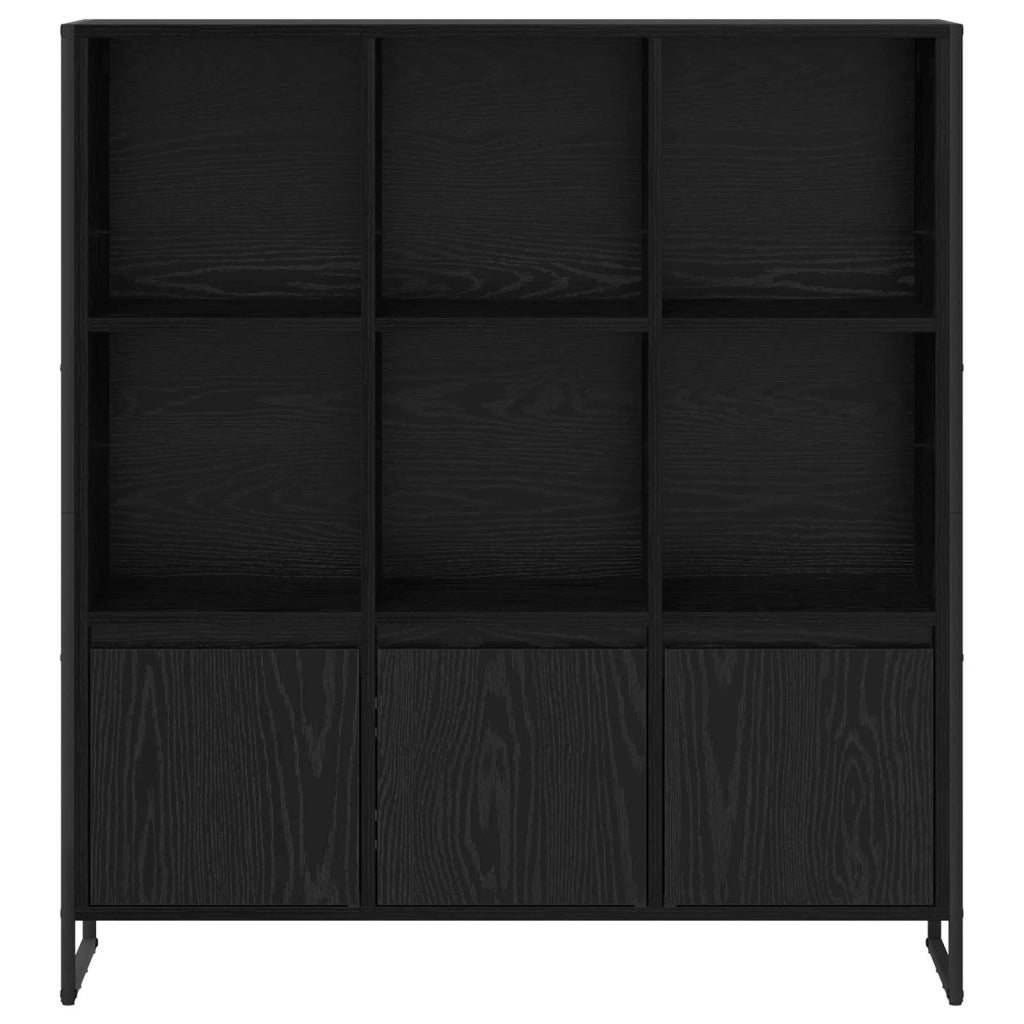 Armadio per Libri 2 pcs Rovere Nero 99,5 x 30 x 108 cm 3403022