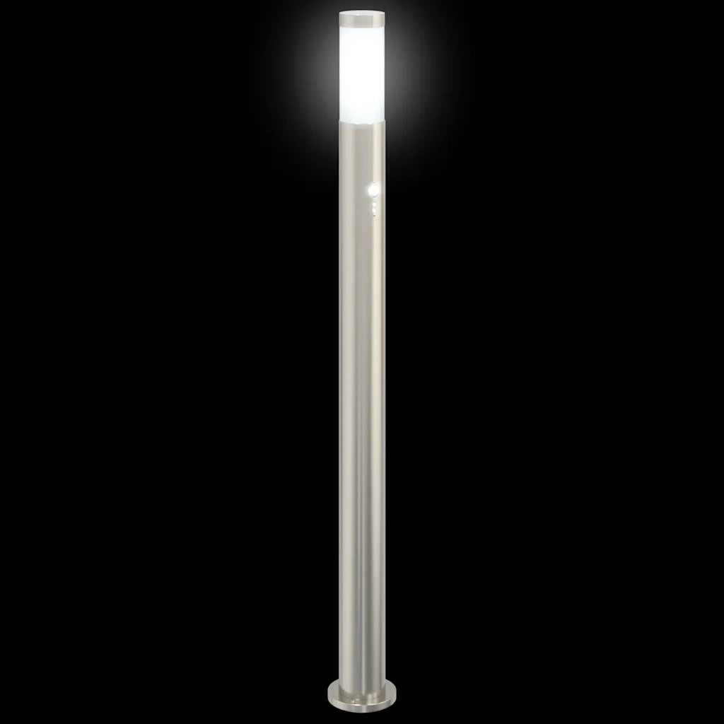 Lampada a paletto con sensore 110 cm Acciaio Inox IP44 4006009
