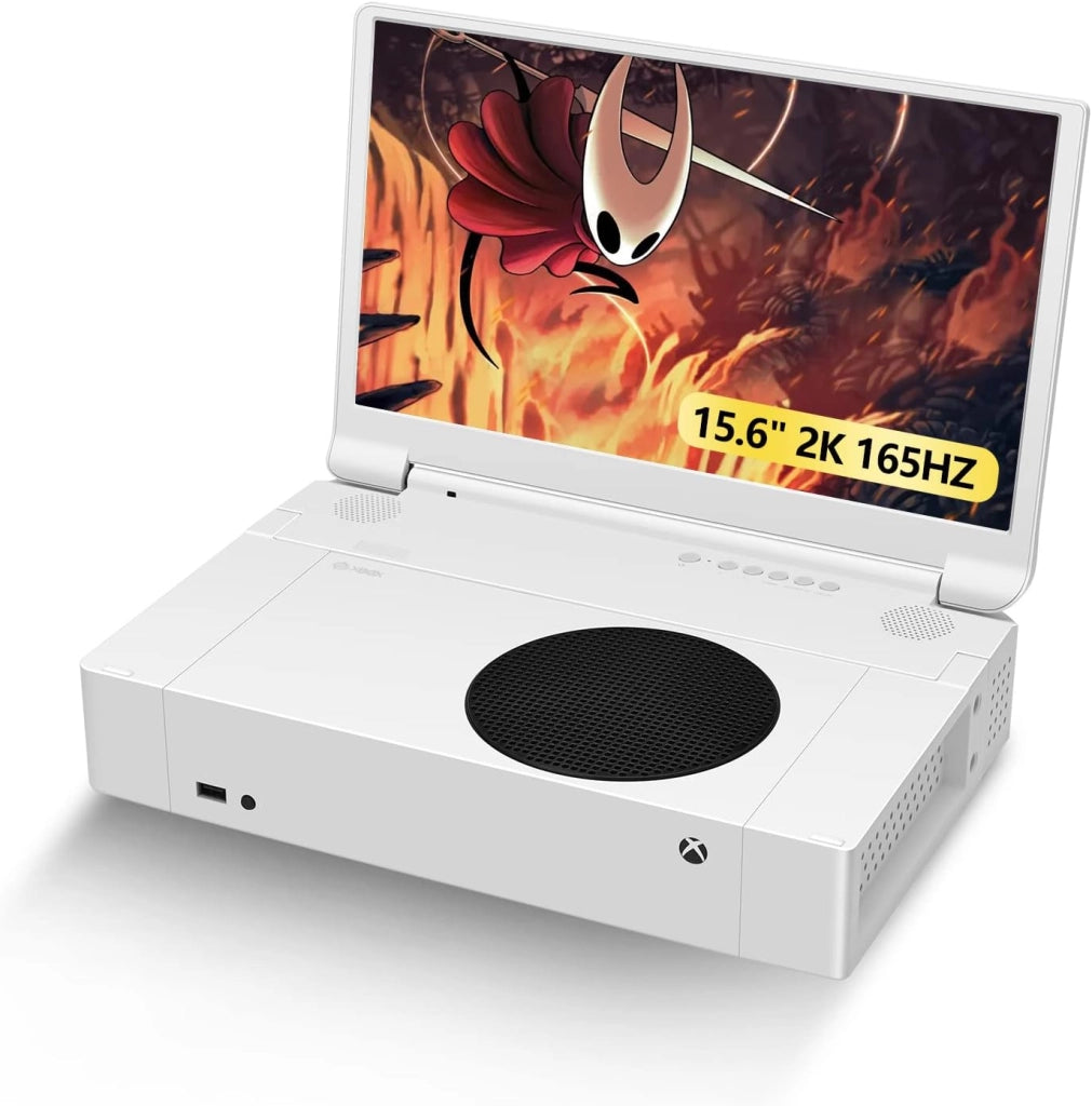 Monitor portatile da 15,6" per Xbox Series S, schermo portatile da 165 Hz 2K IPS per Xbox Series S, monitor da viaggio per Xbox Series S con due altoparlanti, due HDMI, HDR, Freesync, modalità