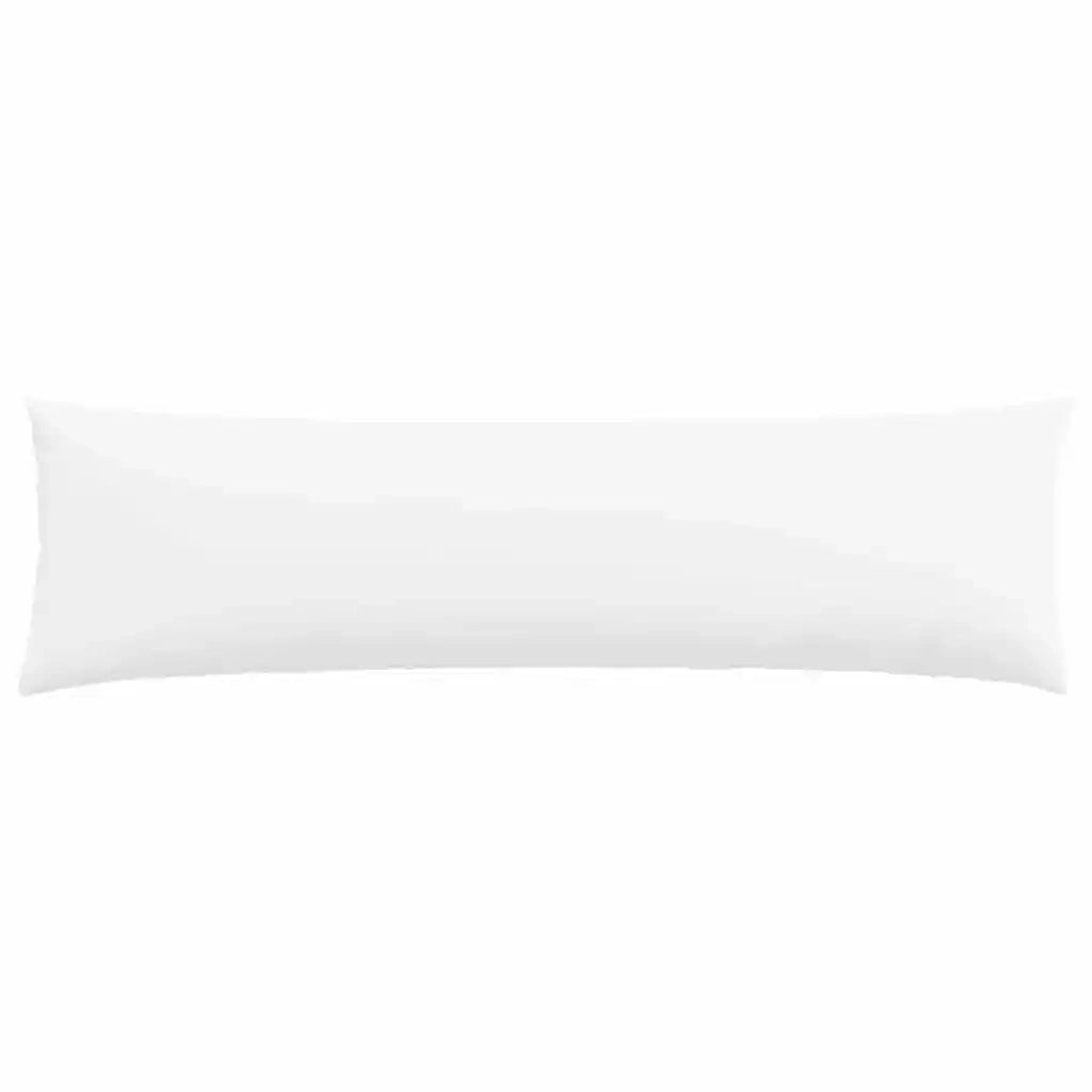 Cuscini da Divano 2 pz-Set di 2 Cuscini per Sofa Bianco 145 x 40 cm Tessuto