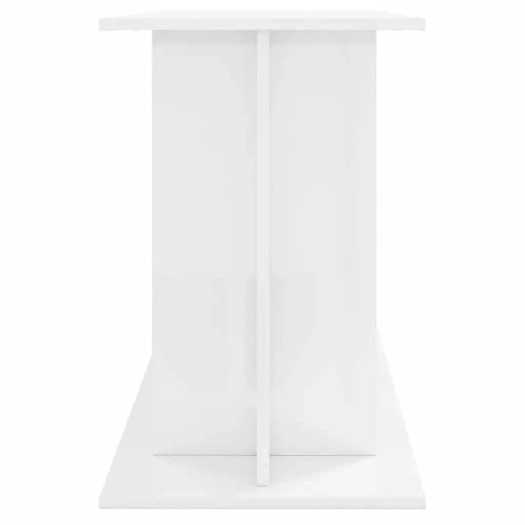 Supporto Acquario 120x40x60 cm Legno Multistrato Bianco Lucido 833593
