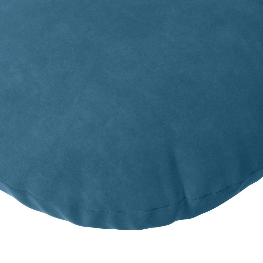 Cuscini per Seduta 2 pcs Blu Ø30 x 13 cm Velluto 42014099