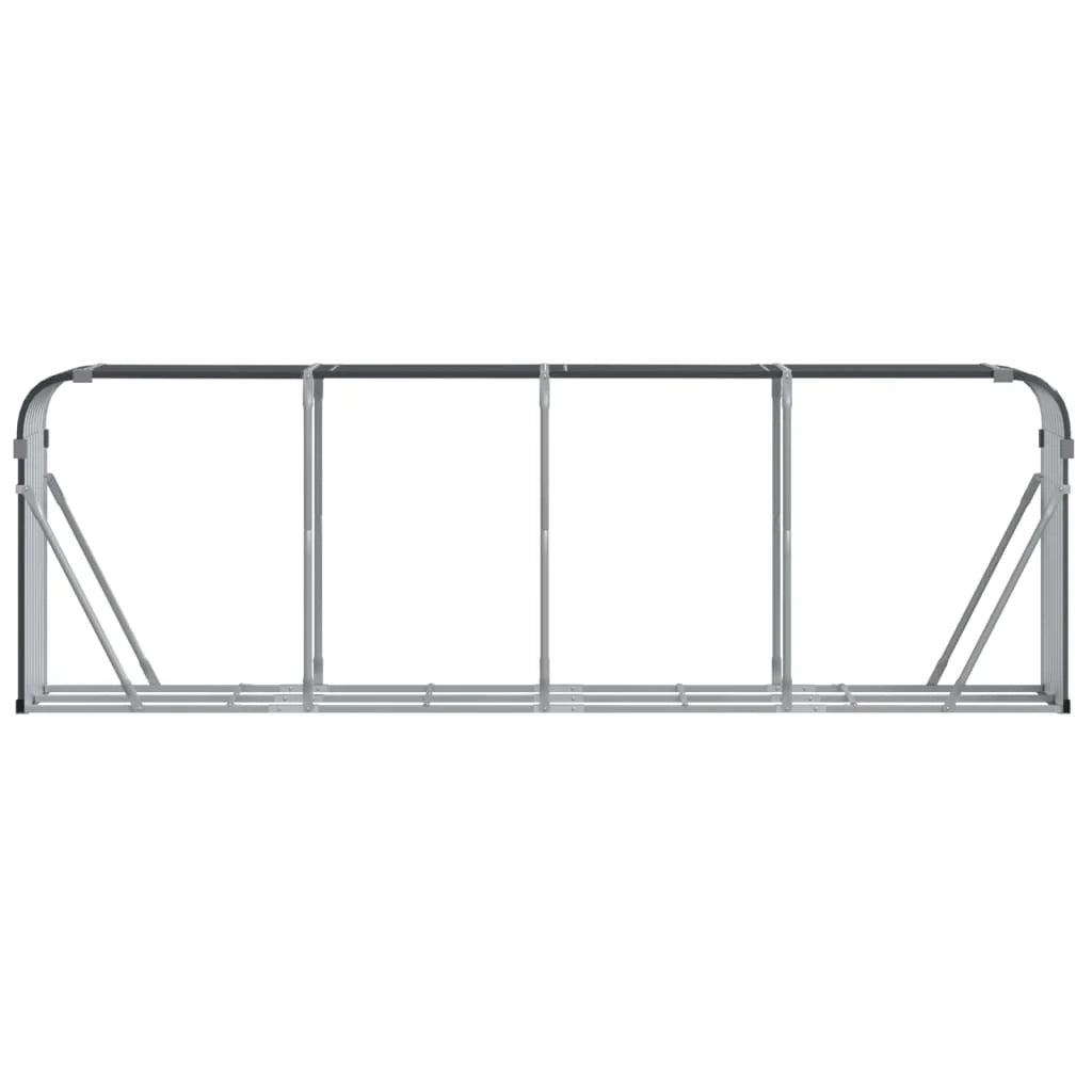 Portalegna 300 x 45 x 100 cm acciaio zincato antracite 02_0043769