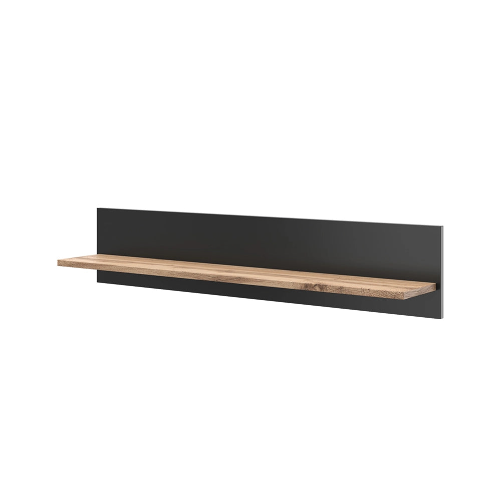 Vicco Libreria da parete Quercia Wotan 100 x 20 cm staffa a parete