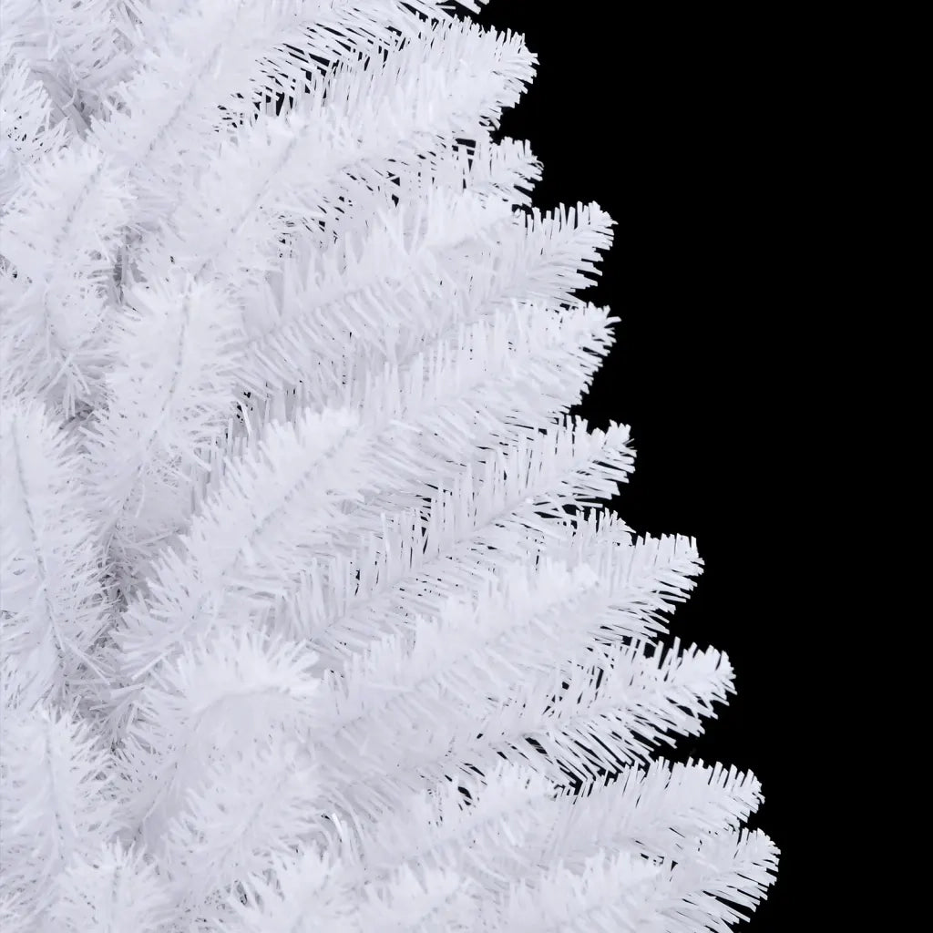 Albero di Natale Artificiale Incernierato con Base Bianco 150cm 357785