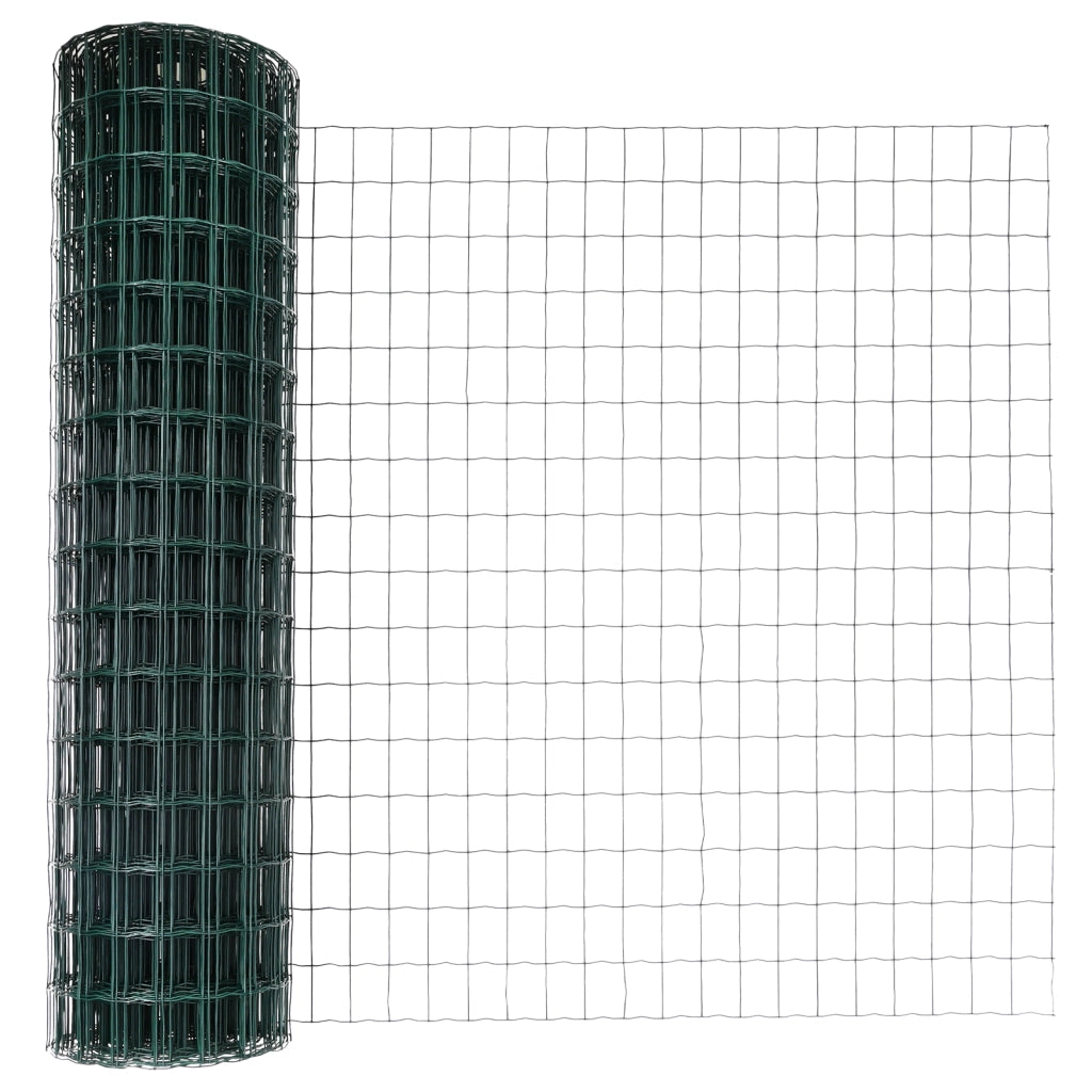 Set di Recinzione da Giardino 2 Pezzi Verde Polietilene