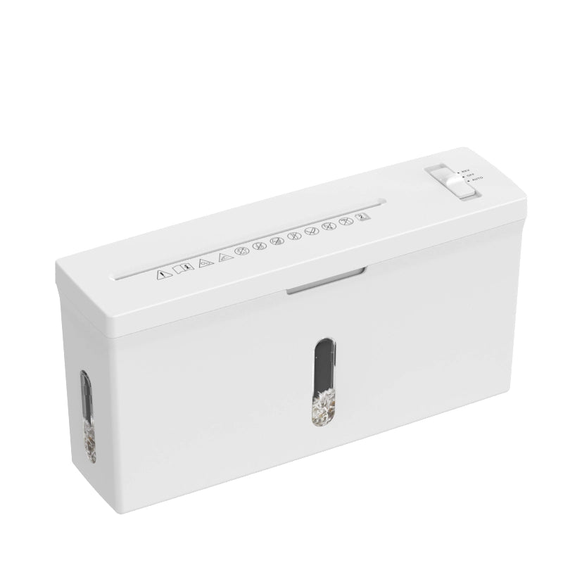 Mini distruggidocumenti ad alta sicurezza P-5, capacit¨¤ 4 fogli, taglio micro, piccolo distruggidocumenti portatile da tavolo per uso domestico e pers