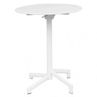 Tavolo Vega Ø60x74 h cm in Acciaio Bianco