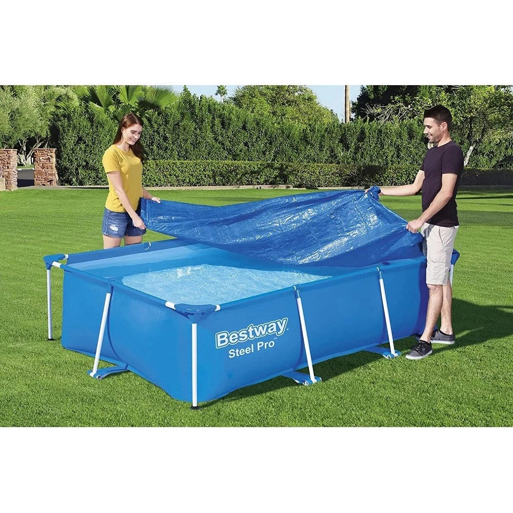 Trade Shop - Telo Copertura Per Piscina Steel Pro 259x170x61cm Fuori Terra Rettangolare 58105 -