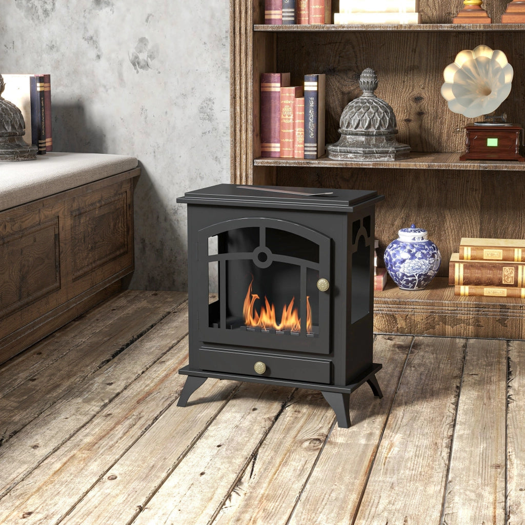 Stufa a bioetanolo ¨C zephmum ¨C Nero 45x28x54 cm