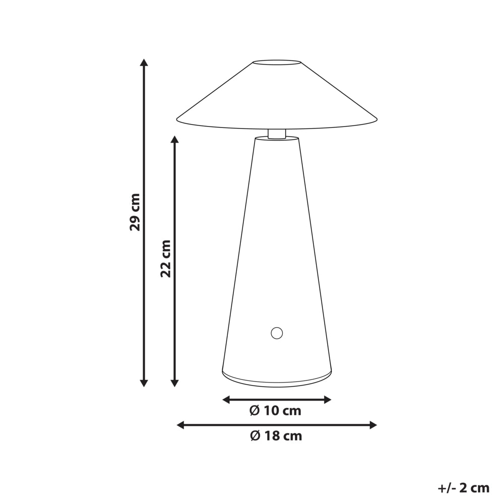 Lampada da tavolo verde a LED senza fili in ferro per interni Fungo moderno minimalista