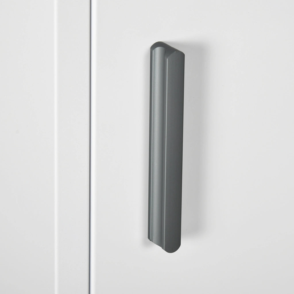 Armadietto da bagno con 3 ripiani e porta a chiave ¨C zephmum ¨C bianco 40x15x53,5 cm