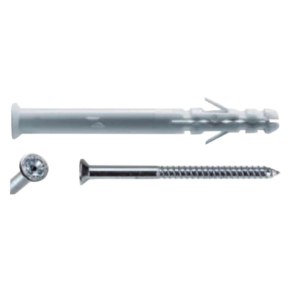 100pz tassello nylon c8a80vt  8 x 80 - vite 5,5 x 85 cod:ferx.4406804nlm