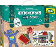 Borsa di creatività - materiale colorato, schiuma di gomma, carta, pomponi - adatto da 5 anni in su