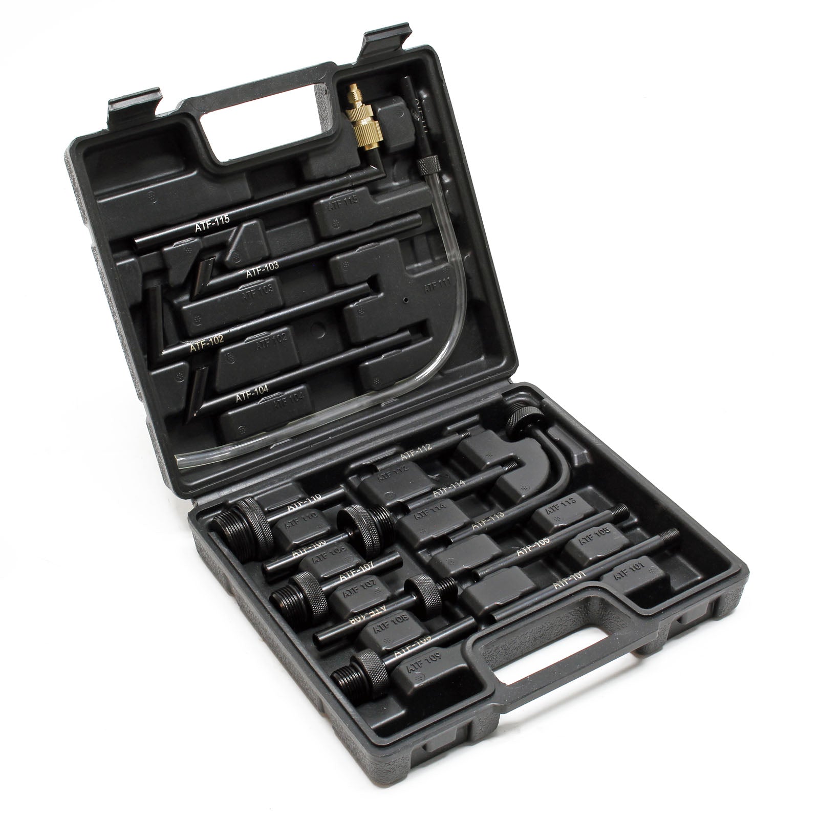 Riempitore d’olio di 7 litri con pompa ad azionamento manuale e 15 adattatori per veicoli diversi