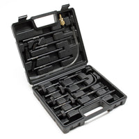 Riempitore d’olio di 7 litri con pompa ad azionamento manuale e 15 adattatori per veicoli diversi